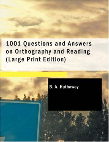 جلد کتاب 1001 Questions and Answers on Orthography and Reading