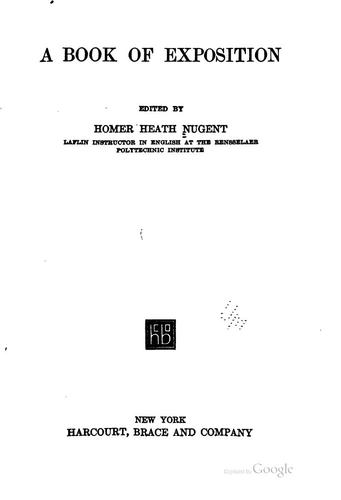 جلد کتاب A Book of Exposition