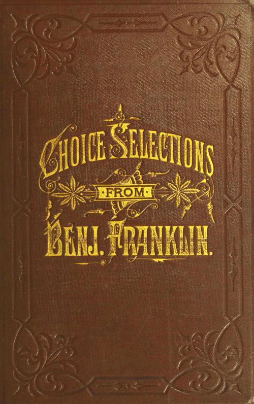 جلد کتاب A Book of Gems, or, Choice Selections from the Writings of Benjamin Franklin