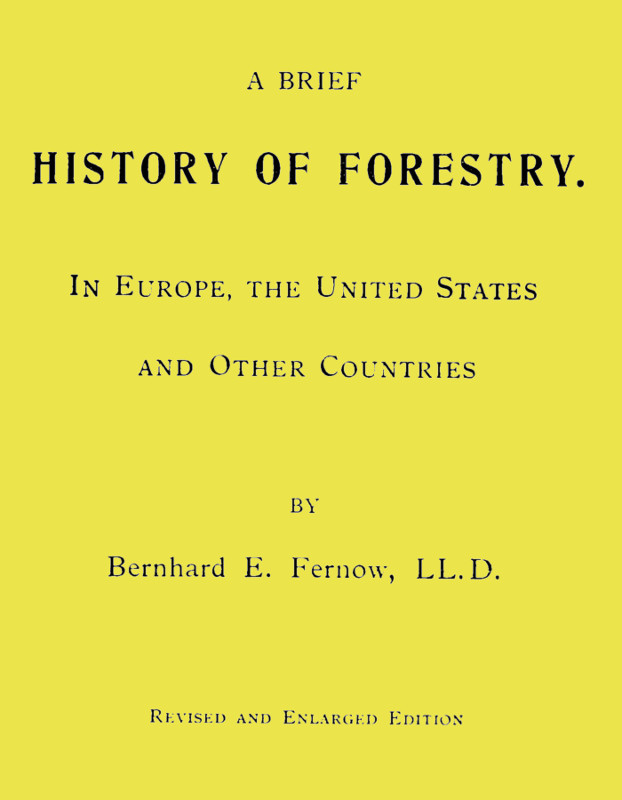 جلد کتاب A Brief History of Forestry
