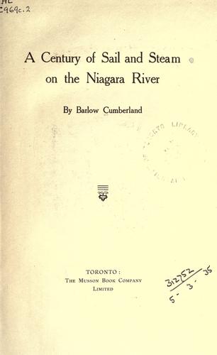 جلد کتاب A Century of Sail and Steam on the Niagara River