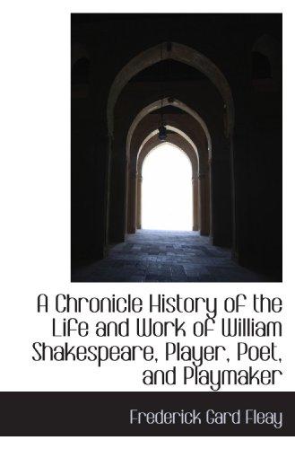 جلد کتاب A Chronicle History of the Life and Work of William Shakespeare