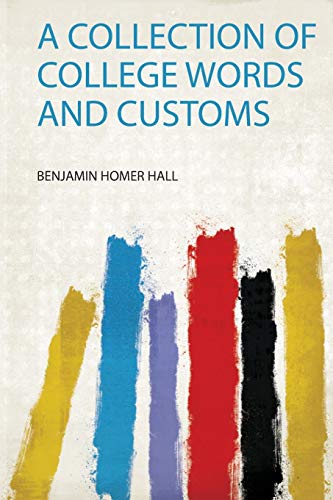 جلد کتاب A Collection of College Words and Customs