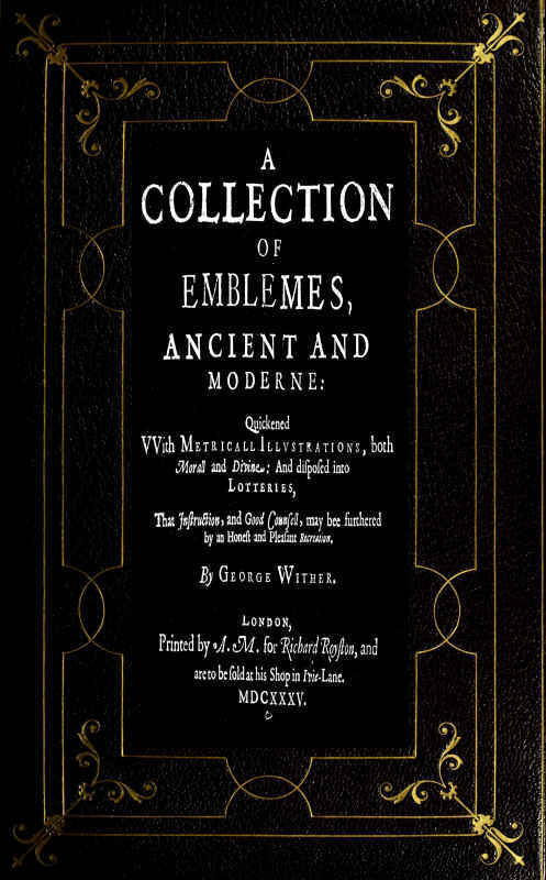 جلد کتاب A Collection of Emblemes, Ancient and Moderne