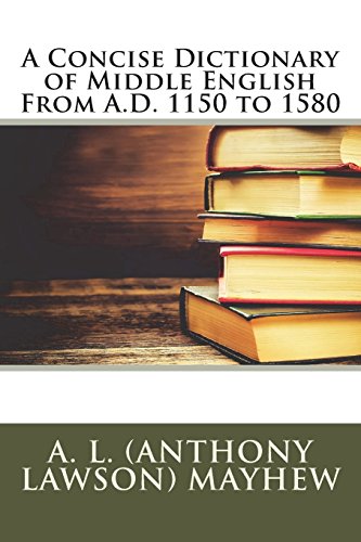 جلد کتاب A Concise Dictionary of Middle English from A.D. 1150 to 1580