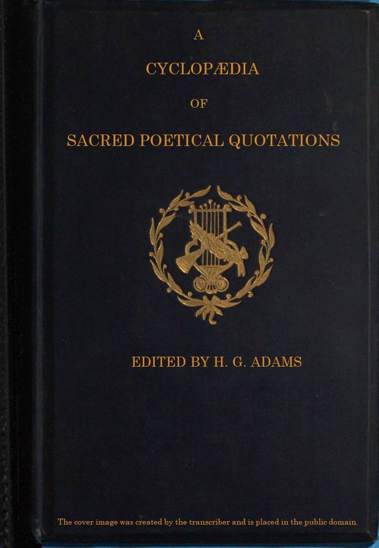 جلد کتاب A Cyclopædia of Sacred Poetical Quotations
