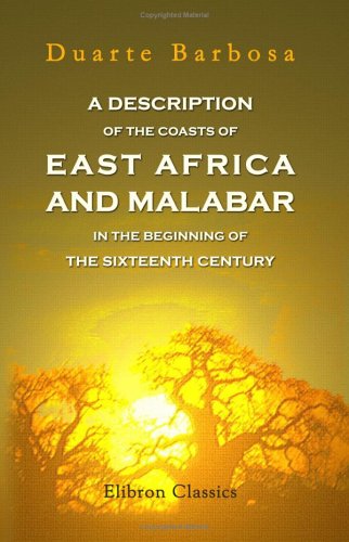جلد کتاب A Description of the Coasts of East Africa and Malabar in the Beginning of the Sixteenth Century