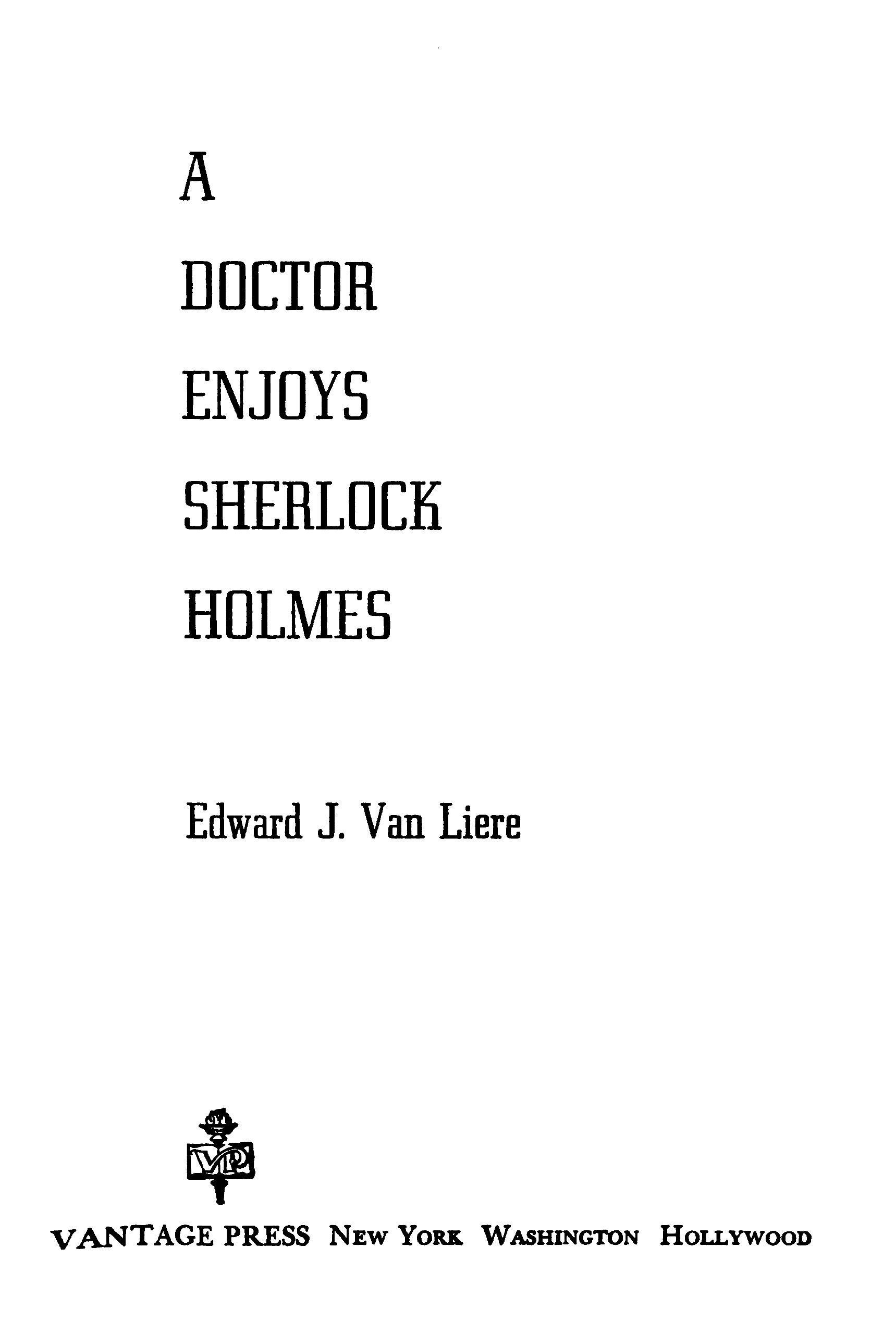 جلد کتاب A Doctor Enjoys Sherlock Holmes