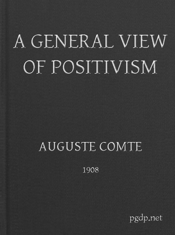 جلد کتاب A General View of Positivism