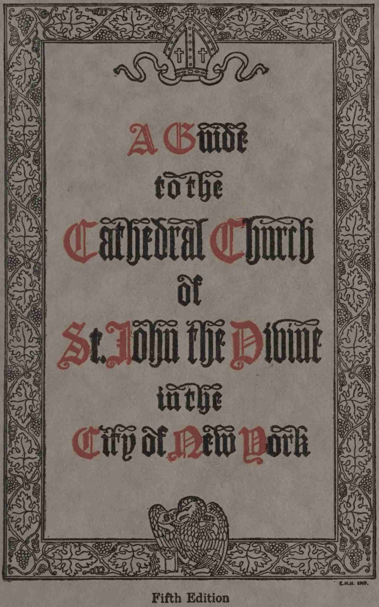 جلد کتاب A guide to the Cathedral Church of Saint John the Divine