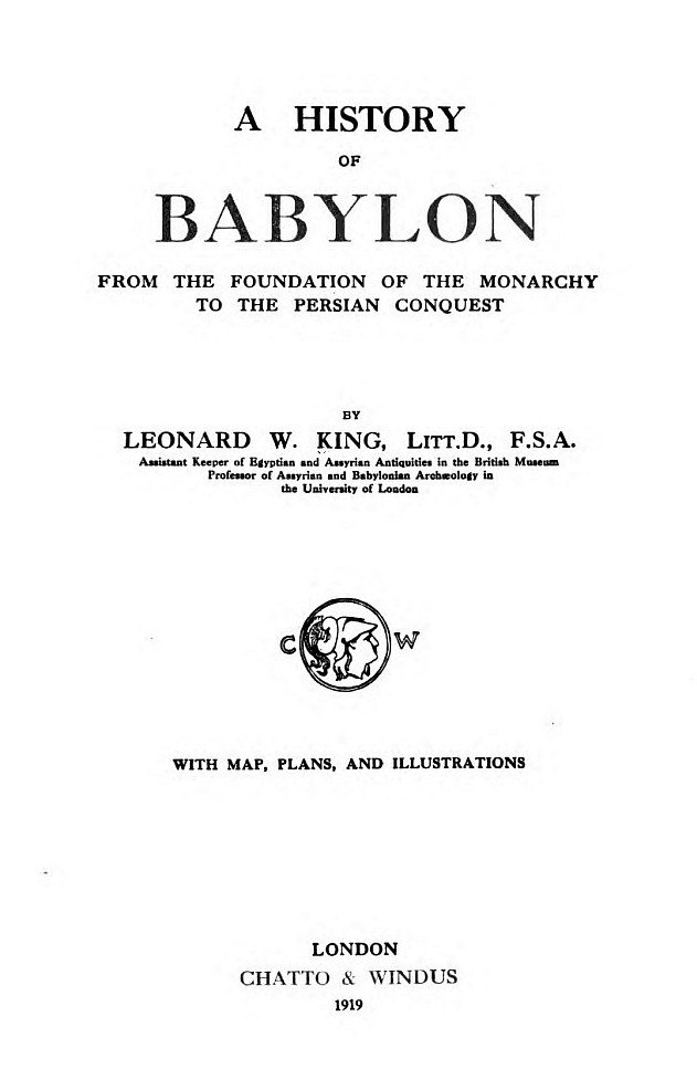 جلد کتاب A History of Babylon