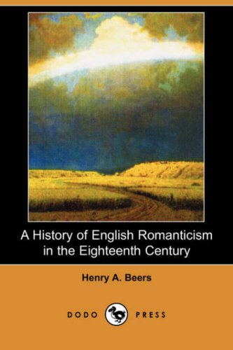 جلد کتاب A History of English Romanticism in the Eighteenth Century