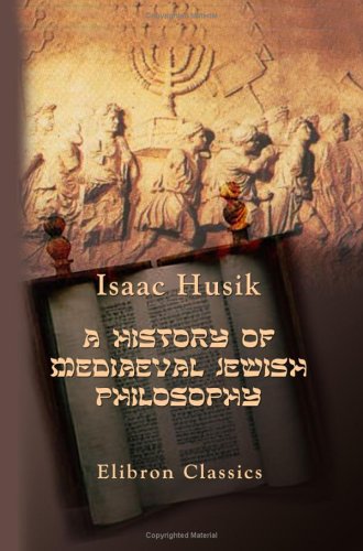 جلد کتاب A History of Mediaeval Jewish Philosophy