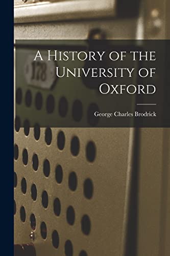 جلد کتاب A History of the University of Oxford