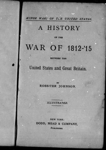 جلد کتاب A History of the War of 1812-15 Between the United States and Great Britain