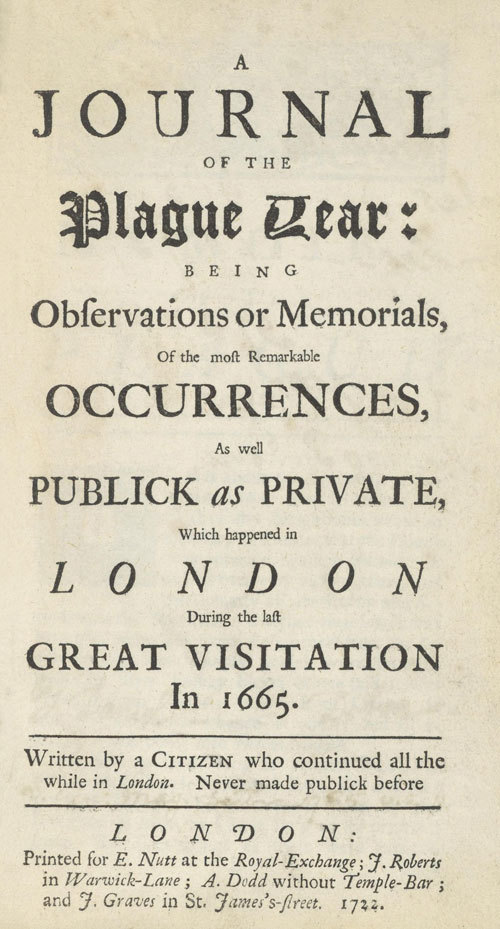 جلد کتاب A Journal of the Plague Year