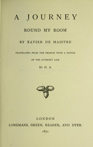 جلد کتاب A Journey Round My Room