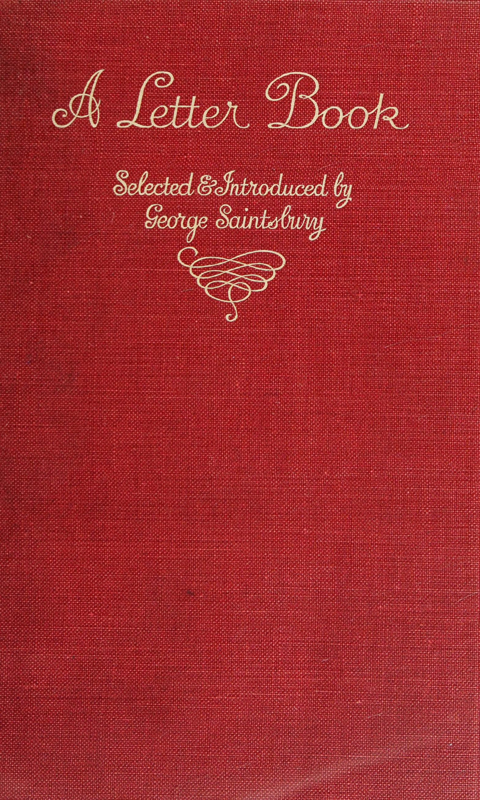 جلد کتاب A Letter Book
