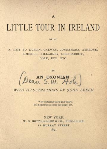 جلد کتاب A Little Tour in Ireland