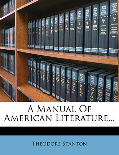 جلد کتاب A Manual of American Literature