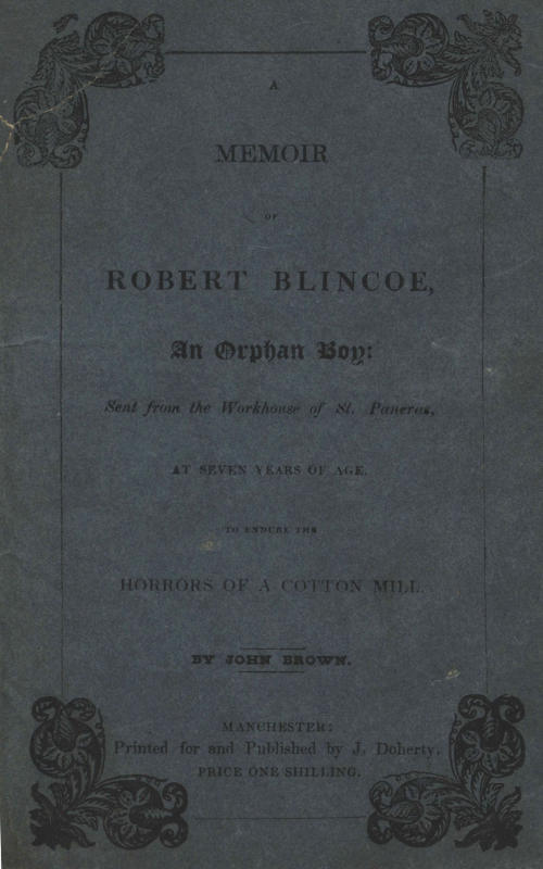 جلد کتاب A Memoir of Robert Blincoe