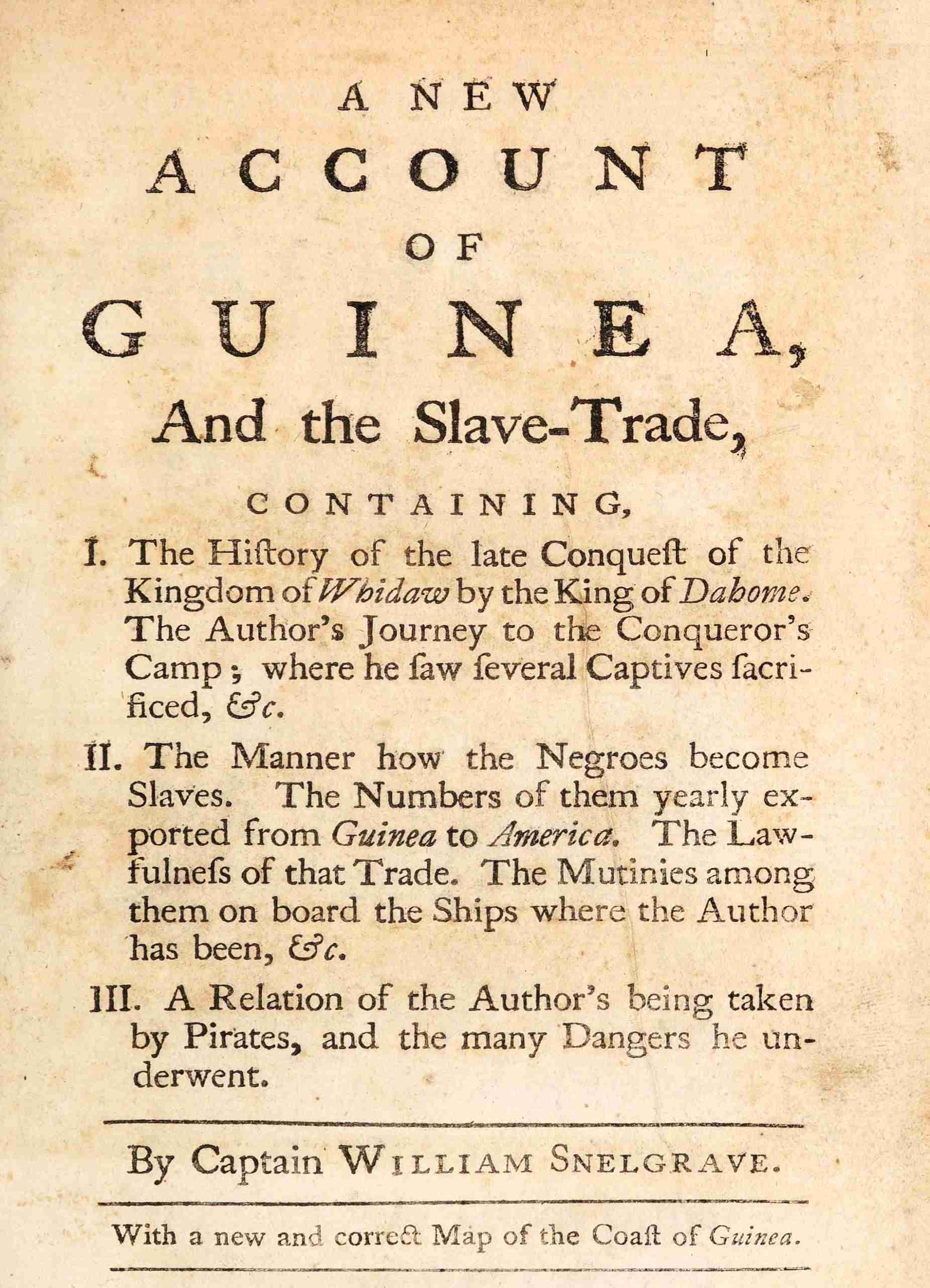 جلد کتاب A New Account of Guinea, and the Slave-Trade