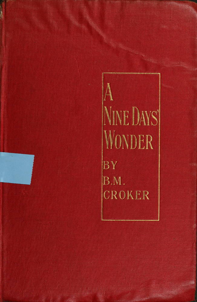 جلد کتاب A Nine Days' Wonder