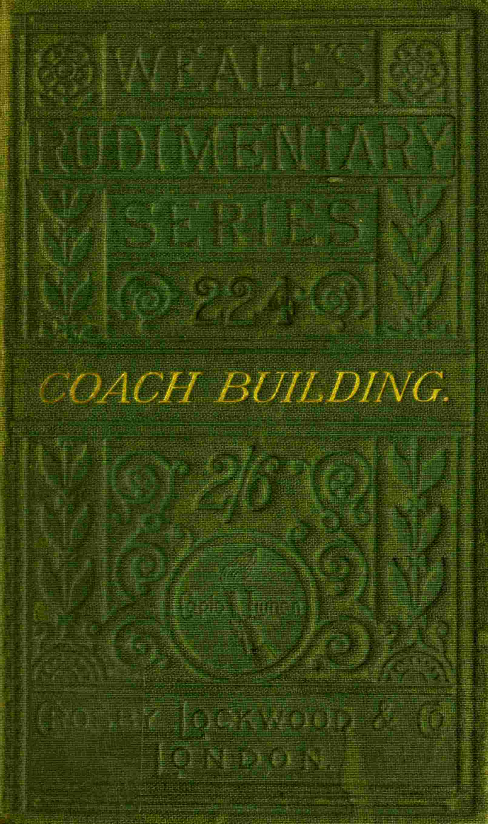 جلد کتاب A practical treatise on coach-building