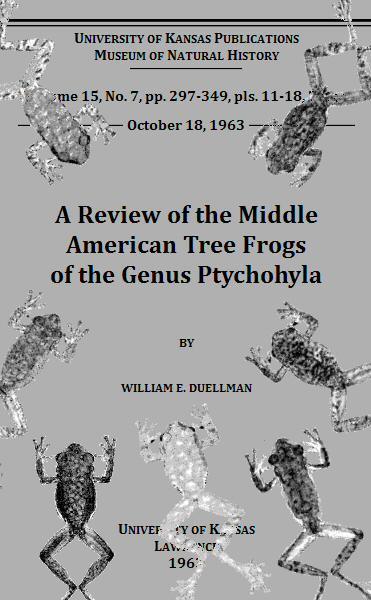 جلد کتاب A Review of the Middle American Tree Frogs of the Genus Ptychohyla