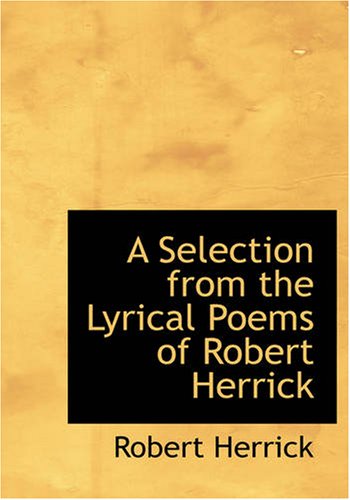 جلد کتاب A Selection from the Lyrical Poems of Robert Herrick
