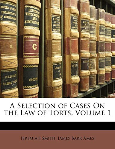 جلد کتاب A Selection of Cases on the Law of Torts