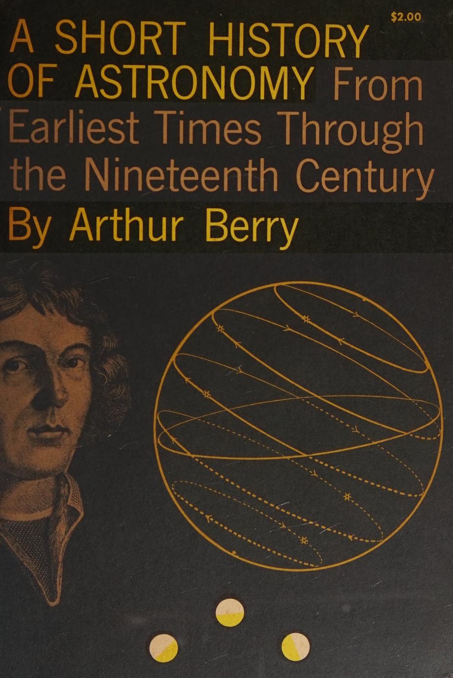 جلد کتاب A Short History of Astronomy