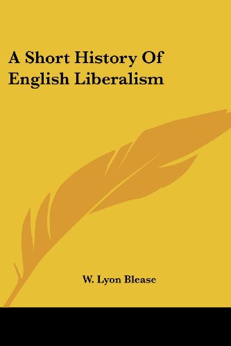 جلد کتاب A Short History of English Liberalism