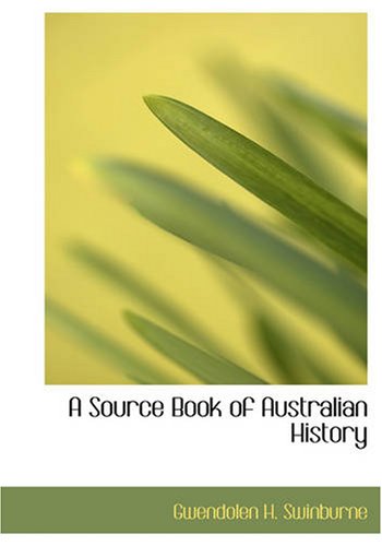 جلد کتاب A Source Book of Australian History