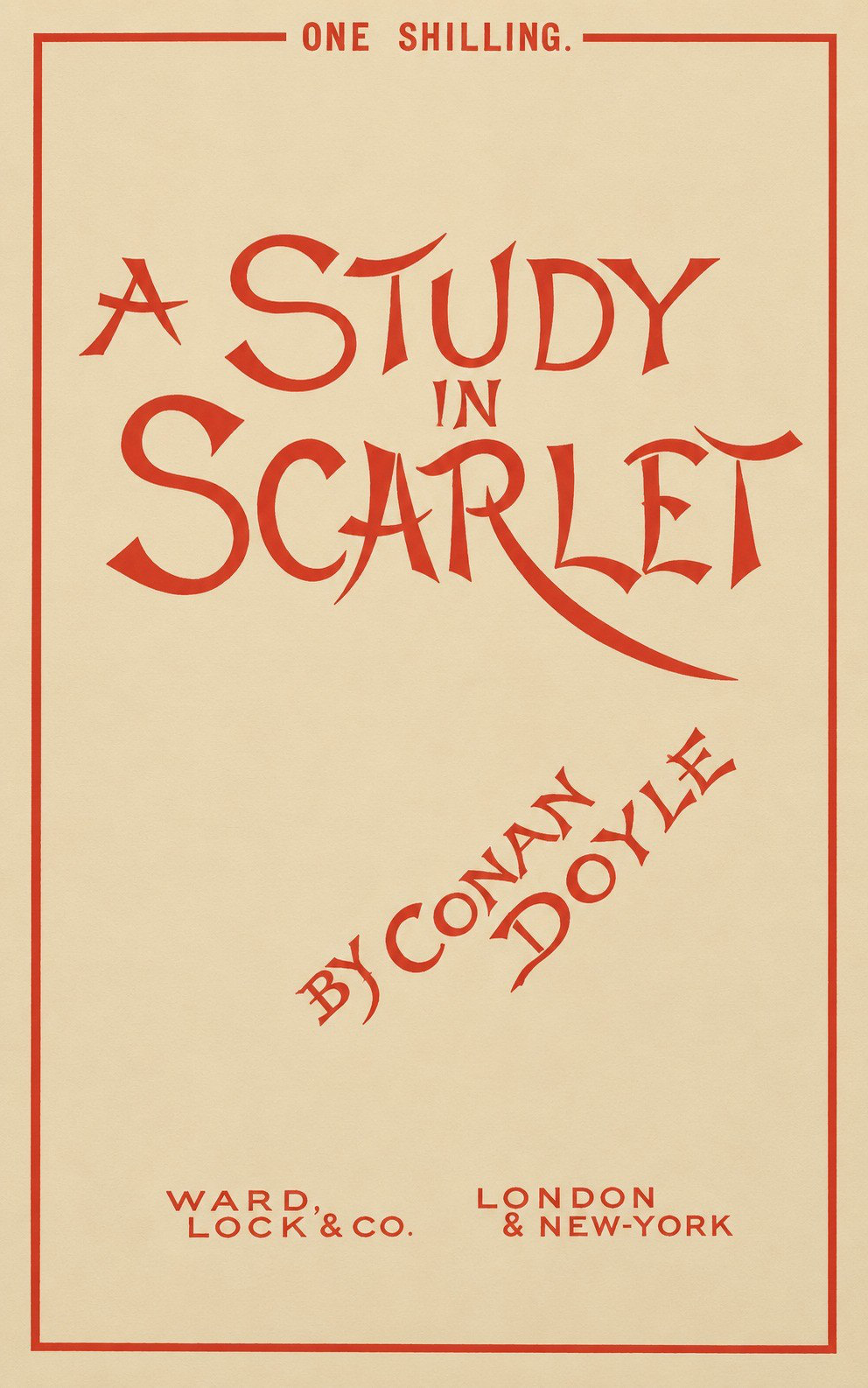 جلد کتاب A Study in Scarlet