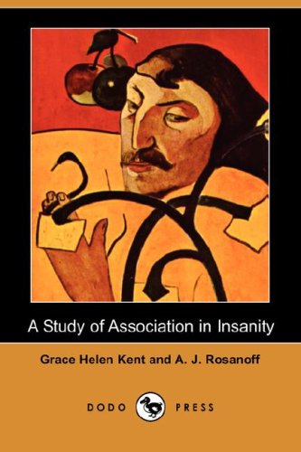 جلد کتاب A Study of Association in Insanity