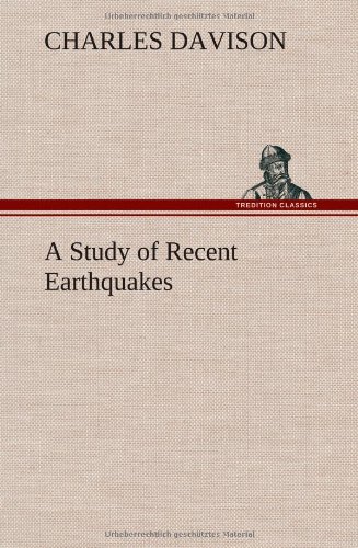 جلد کتاب A Study of Recent Earthquakes