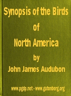 جلد کتاب A Synopsis of the Birds of North America