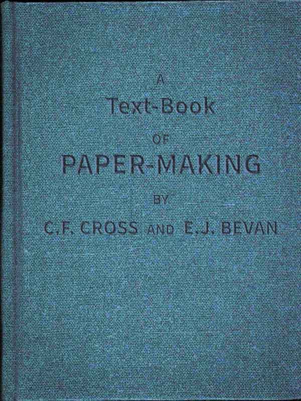 جلد کتاب A Text-book of Paper-making