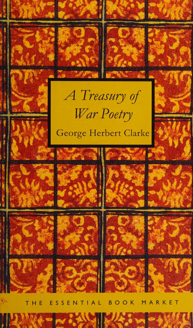 جلد کتاب A Treasury of War Poetry: British and American Poems of the World War 1914-1917