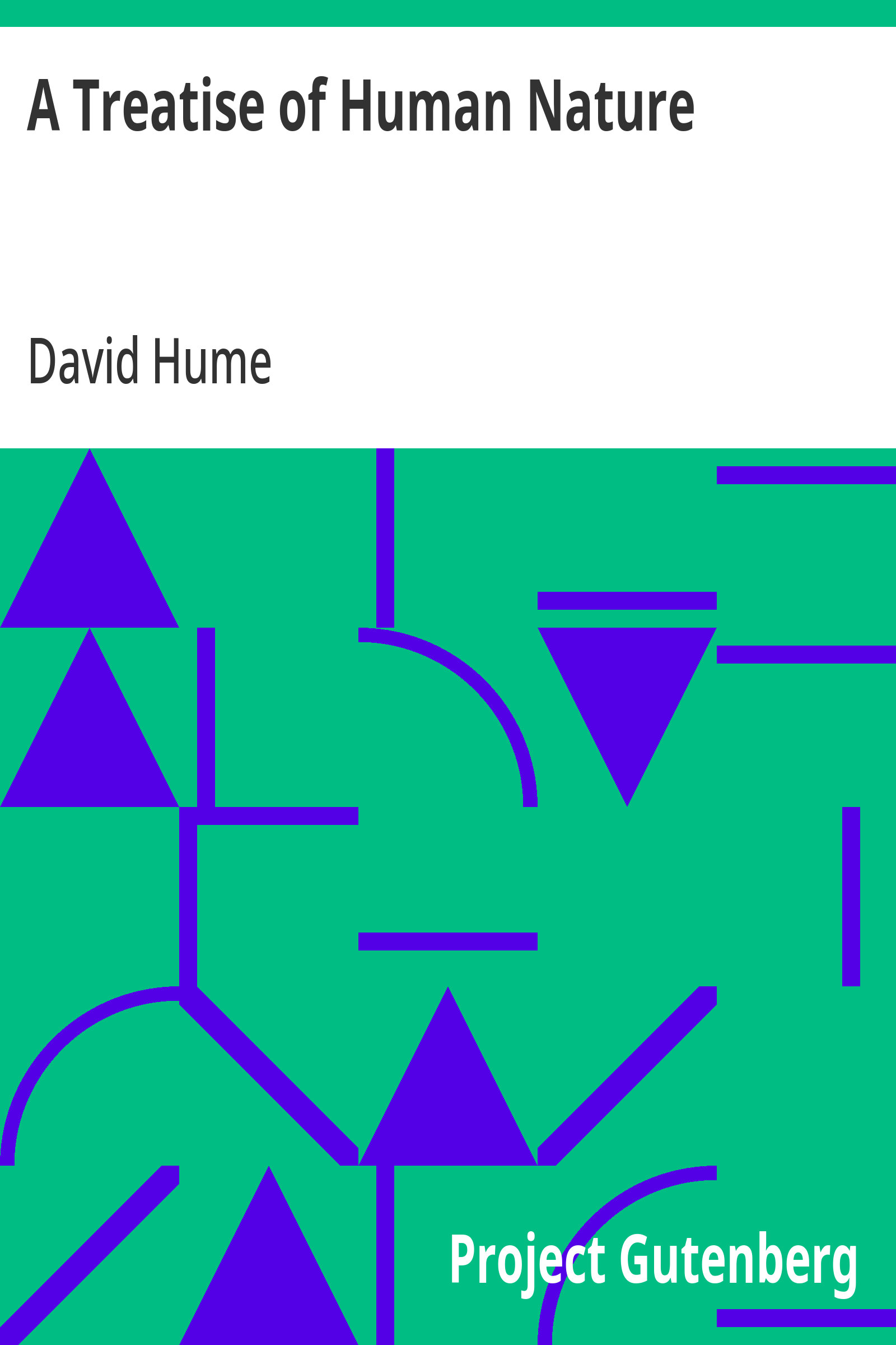 جلد کتاب A Treatise of Human Nature