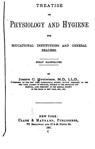 جلد کتاب A Treatise on Physiology and Hygiene