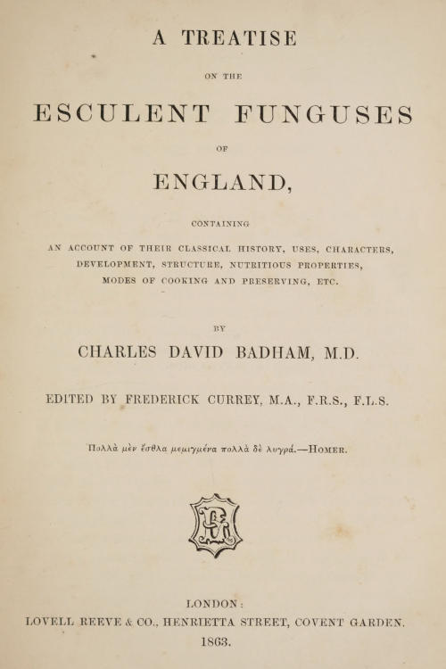 جلد کتاب A Treatise on the Esculent Funguses of England