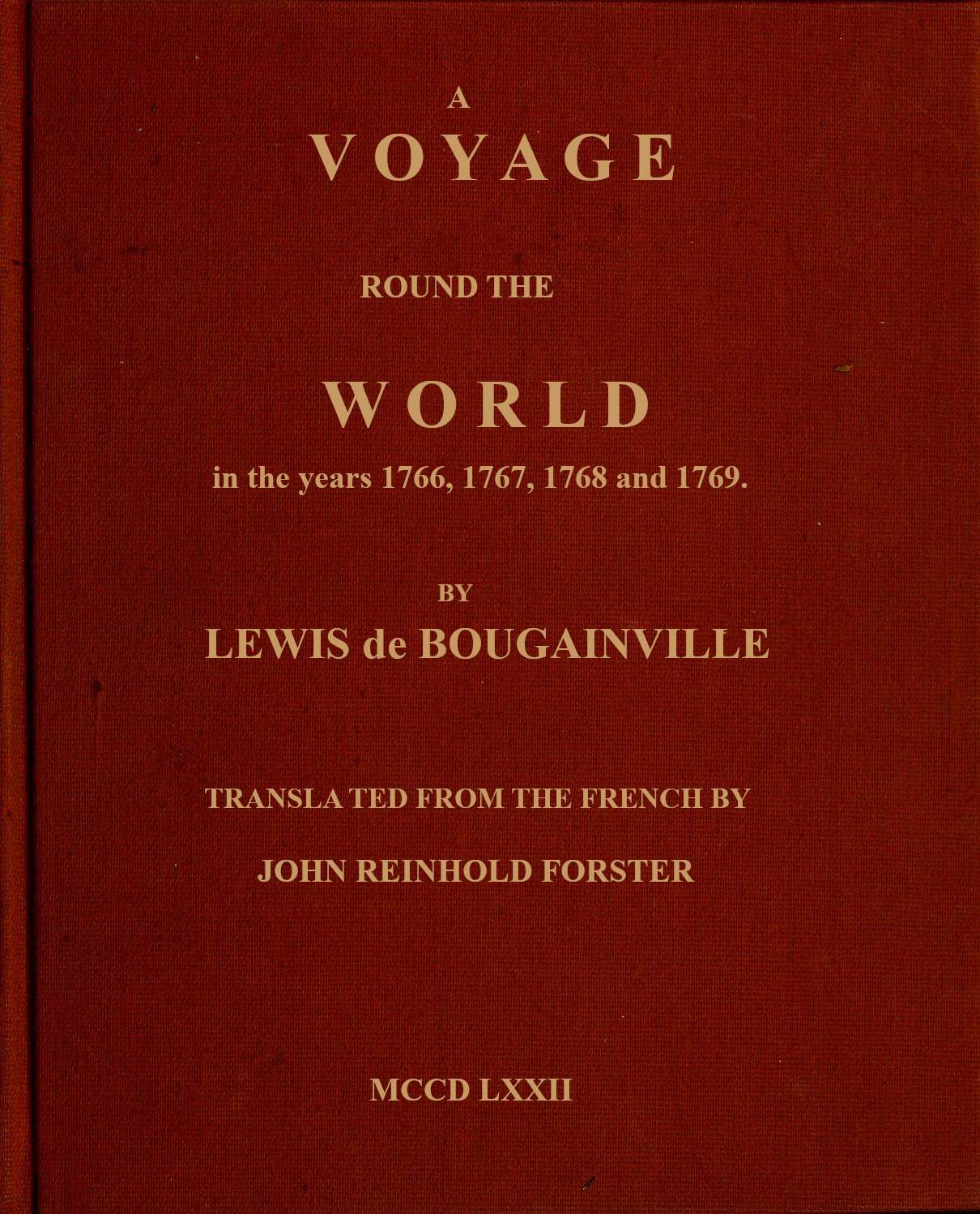 جلد کتاب A Voyage Round the World