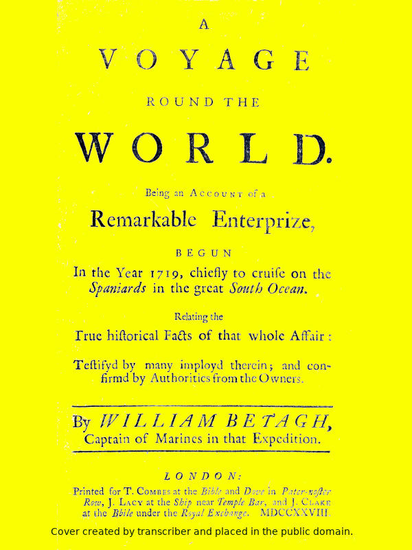 جلد کتاب A Voyage Round the World
