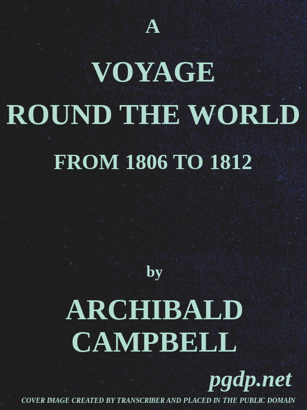 جلد کتاب A Voyage Round the World, from 1806 to 1812
