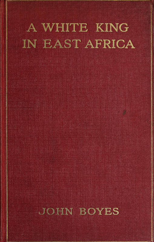 جلد کتاب A White King in East Africa