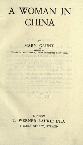 جلد کتاب A Woman In China