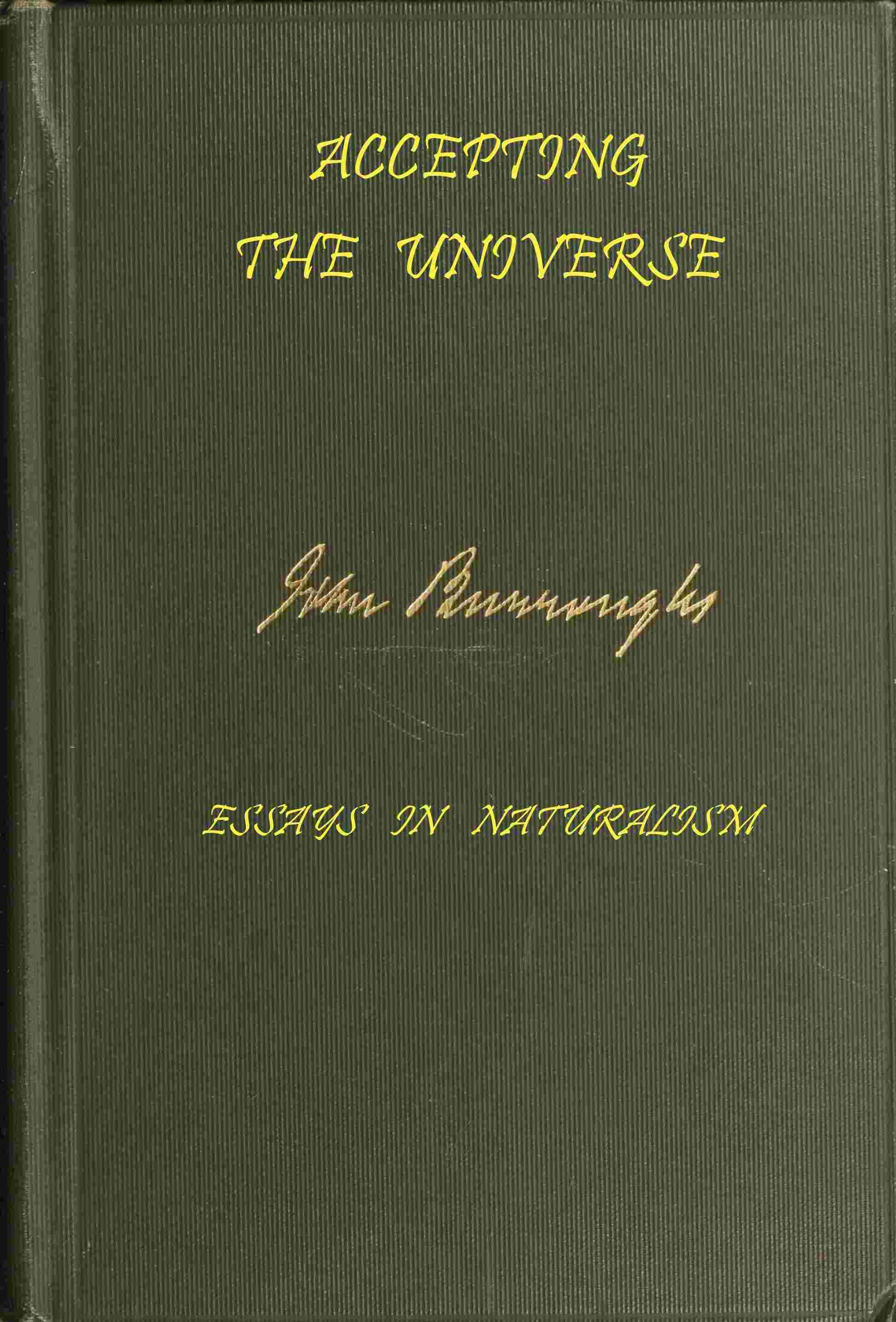 جلد کتاب Accepting the Universe
