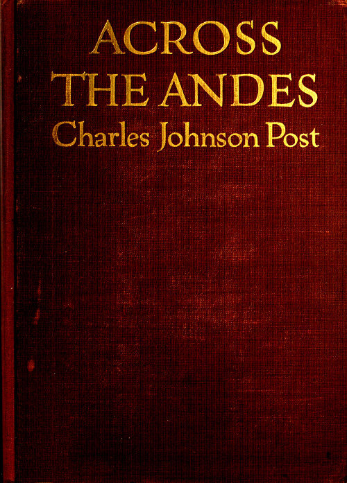 جلد کتاب Across the Andes